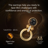 Eye of Courage tiger’s eye earring